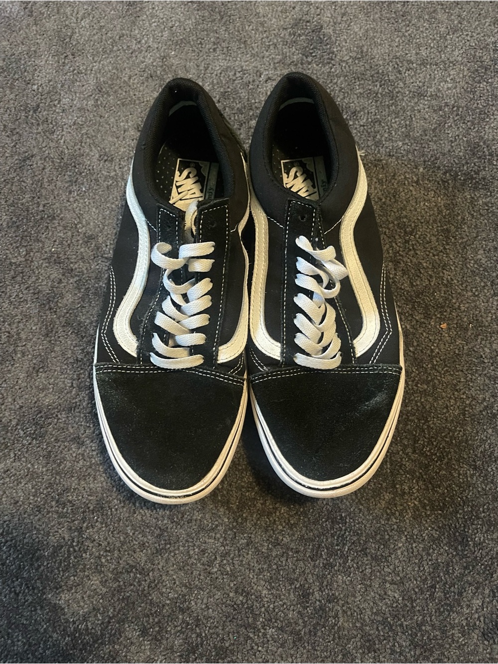 Vans Old Skool Low Top Sneakers in Black and White